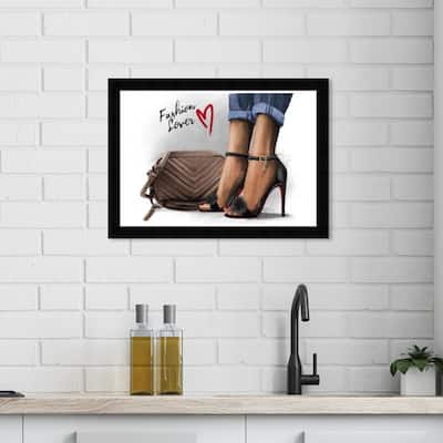 Wynwood Studio Prints Fashion and Glam Fashion Lover White and Glam Wall Art Canvas Print