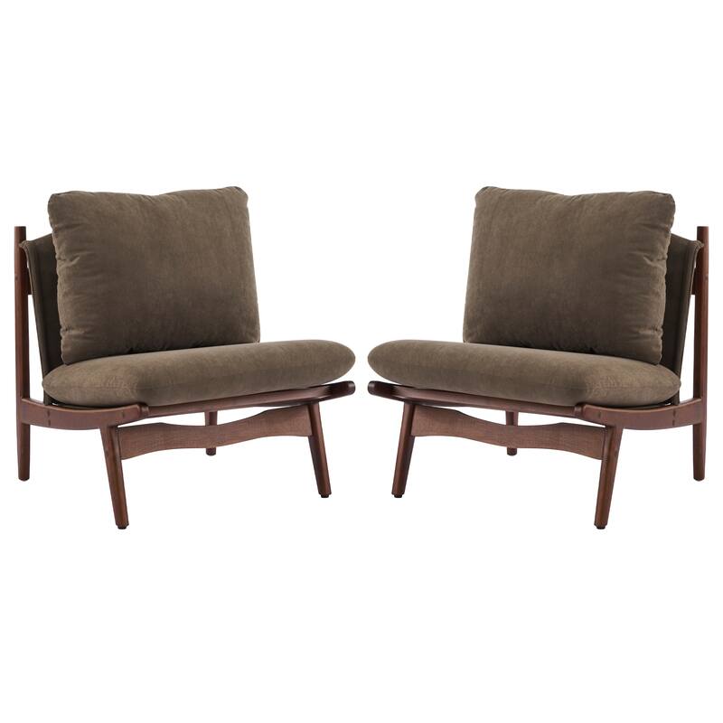 Scott Living Vista Accent Chair Wooden Frame, Set of 2