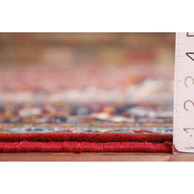 Floral Kashan Turkish Rug Dining Room Machine-Made Carpet - 9'10" x 12'8"