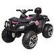 preview thumbnail 26 of 93, Powerful 24V Electric ATV for Big Kids, 2-Seater 4WD 4 Wheeler with LED Lights, Shock Absorbers & Bluetooth Music