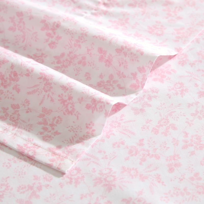 Laura Ashley Printed Cotton Percale Sheet Set