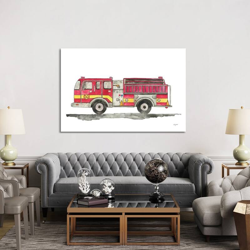 iCanvas "Fire Truck" by Kelsey McNatt Canvas Print