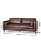 preview thumbnail 26 of 34, Malinta Contemporary Tufted 3 Seater Sofa by Christopher Knight Home - 82.25" L x 33.00" W x 33.00" H