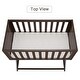 preview thumbnail 5 of 5, Kinbor Baby Cradle, Stationary and Rocking Bassinet, Handcrafted Elegant Wood Cradle with Mattress