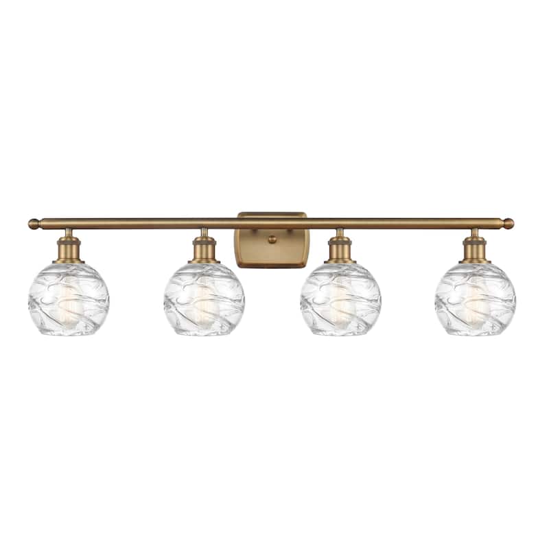 Innovations Lighting Small Deco Swirl 4 Light 36" Wide Bathroom Vanity