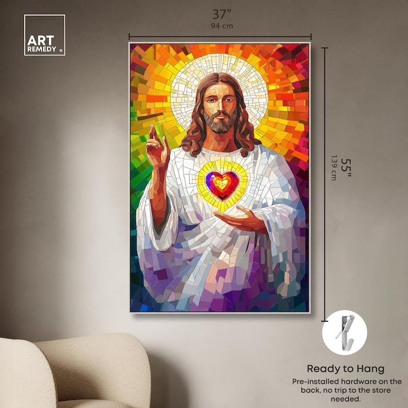 Blocks of Benediction I Canvas by Art Remedy
