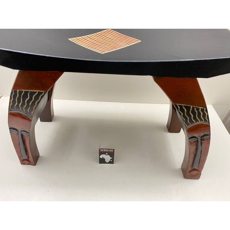 Hand-Created "Susubiribi" Mask Vanity Stool (Ghana)