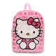 preview thumbnail 51 of 128, Girls 15" Backpack with Padded Straps & Zip Compartment - Ideal Toddler Bookbag for School & Travel Hello Kitty