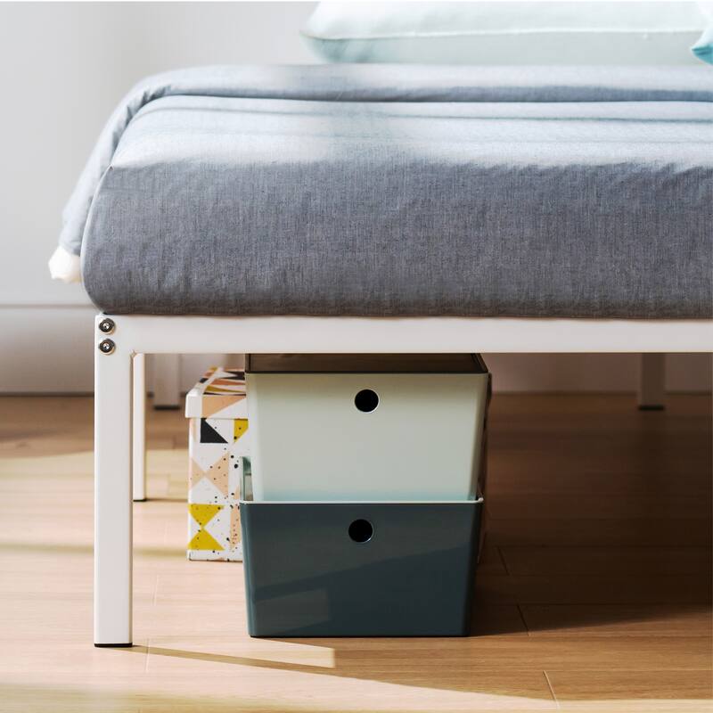 Metal 14-inch Platform Bed Frame By Crown Comfort