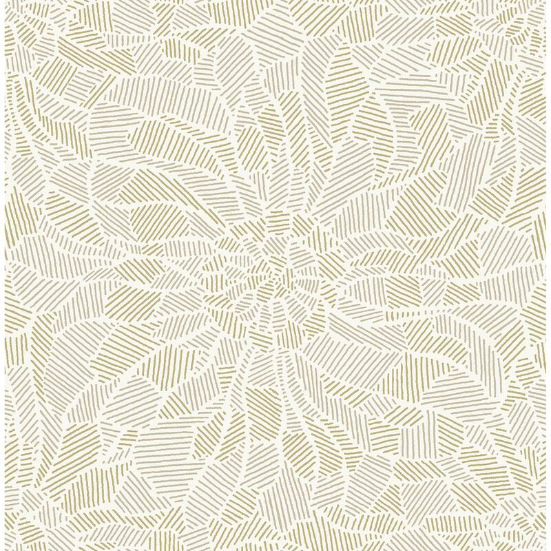A-Street Prints Daydream Honey Abstract Floral Wallpaper