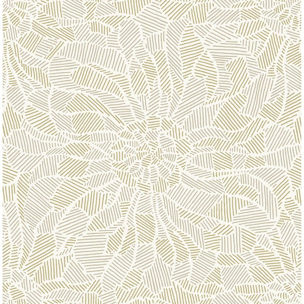 A-Street Prints Daydream Honey Abstract Floral Wallpaper