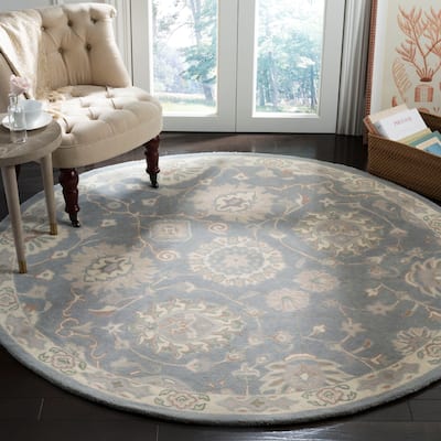 SAFAVIEH Handmade Heritage Plume Stripe Traditional Oriental Wool Rug