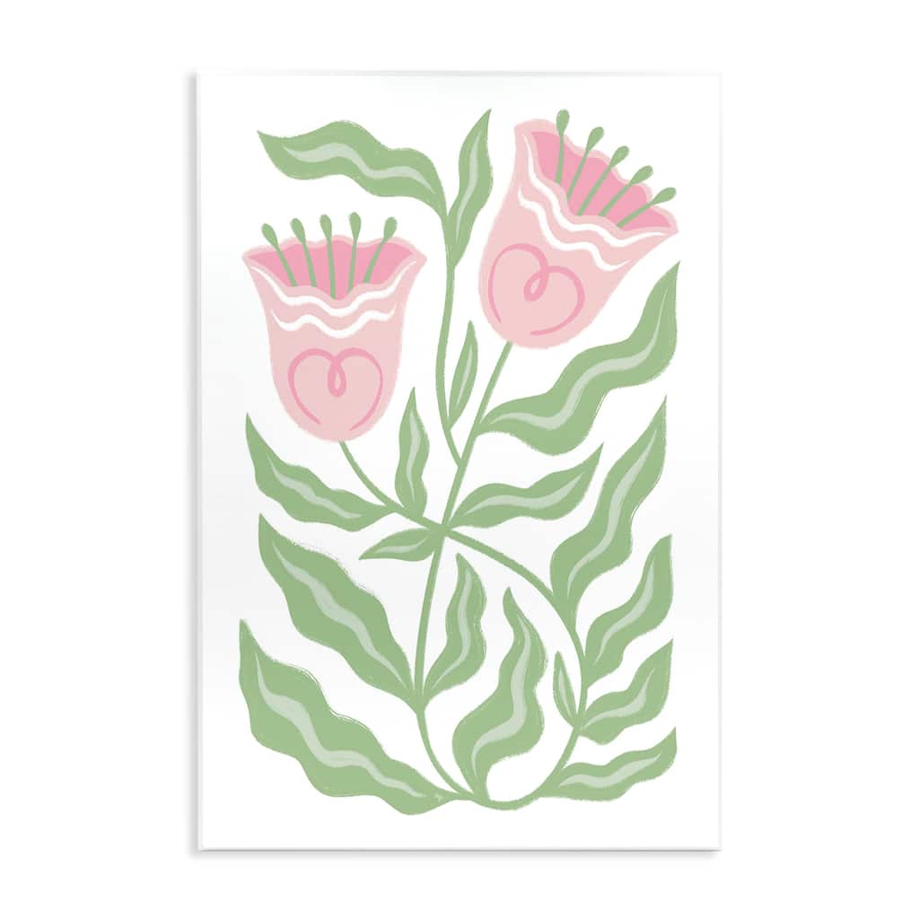 Stupell Pink Tulip Twin Blossoms Wall Plaque Art Design By Martina Pavlova
