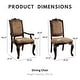 preview thumbnail 4 of 13, Furniture of America Kova Traditional Brown Cherry Wood 9-Piece Dining Set