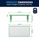 preview thumbnail 21 of 41, 23.625"W x 47.25"L Plastic Adjustable Activity Table-School Table for 6