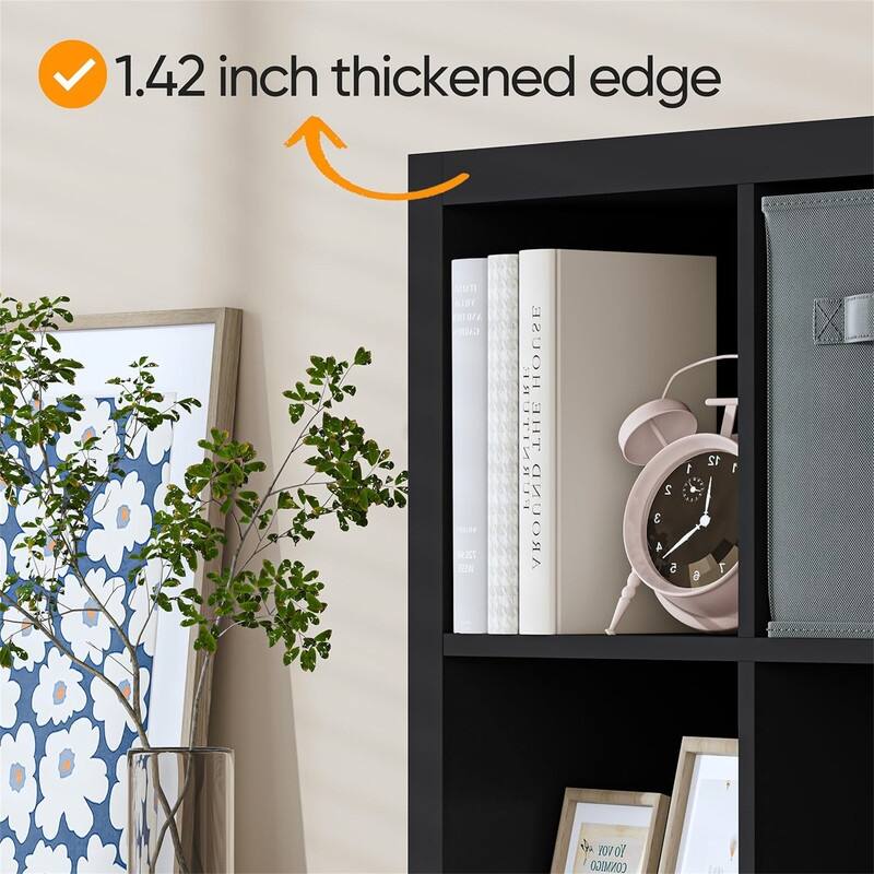 9 Cube Storage Organizer with Back Panels - 10.2"D x 37.7"W x 37.7"H