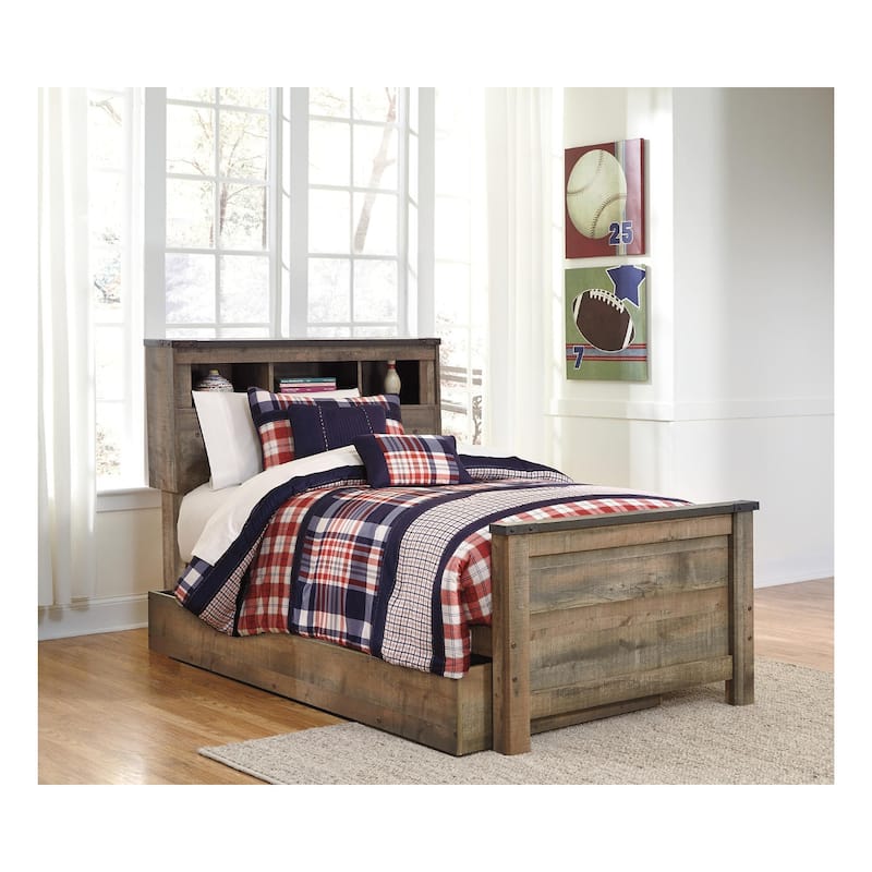 Trinell Bookcase Bed with Trundle Storage