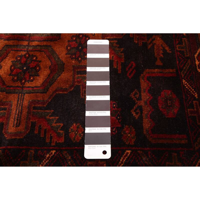 ECARPETGALLERY Hand-knotted Teimani Black, Copper Wool Rug - 4'2 x 7'2