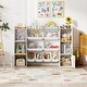 preview thumbnail 28 of 42, Costway Kids Toy Storage and Bookshelf with 8 Boxes Open Shelves & 2 - See Details