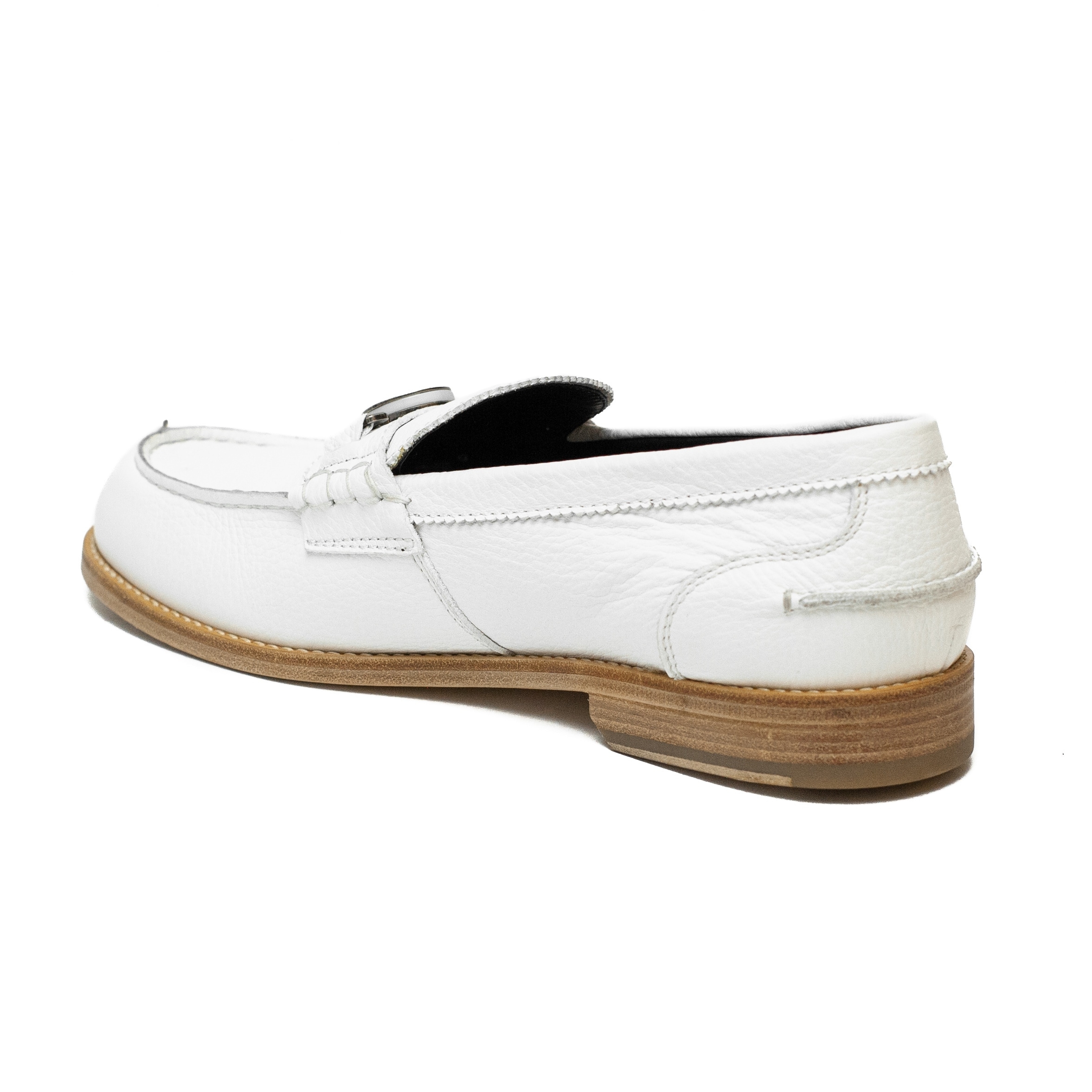 mens white versace loafers