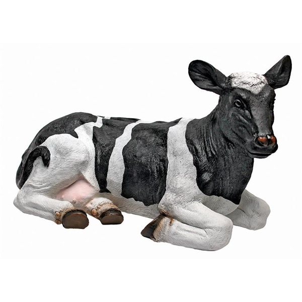 Design Toscano Daisy and Country Boy Cow Statues: Daisy
