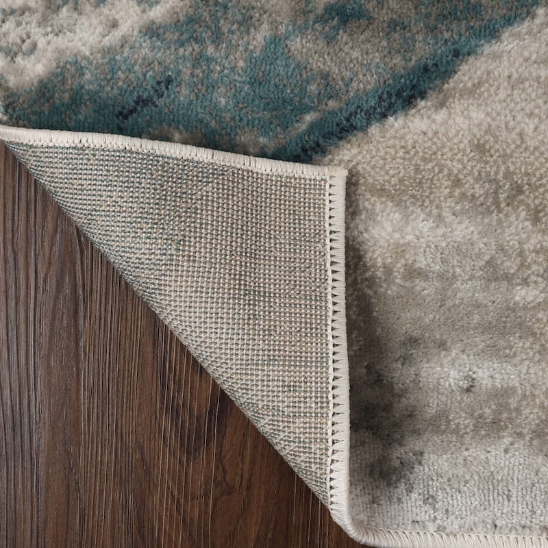 Superior Morwenna Modern Abstract Watercolor Indoor Area Rug or Runner
