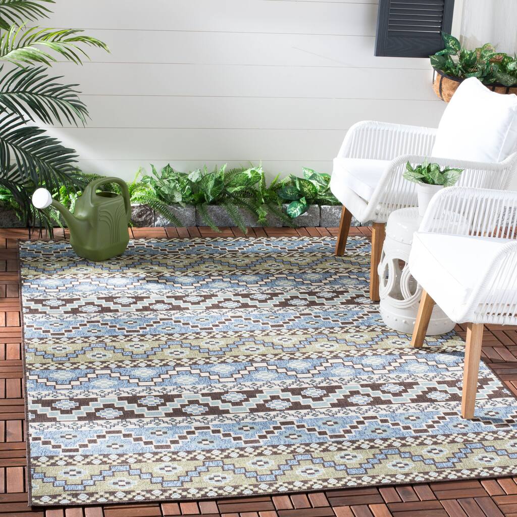 SAFAVIEH Veranda Dymph Indoor /Outdoor Waterproof Patio Backyard Rug - 2' x 3'7"