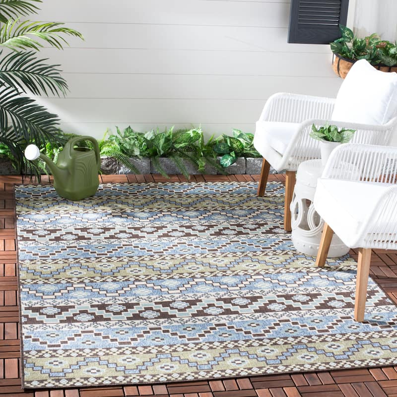 SAFAVIEH Veranda Rudy Indoor/ Outdoor Waterproof Patio Backyard Rug