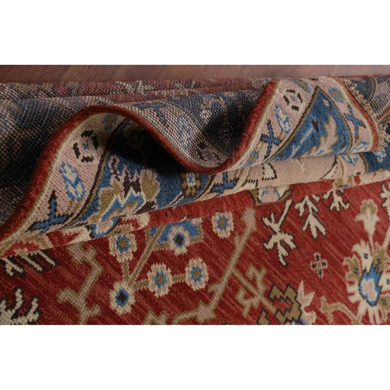 Oushak Oriental Area Rug Hand-Knotted Wool Carpet - 8'1"x 9'11"