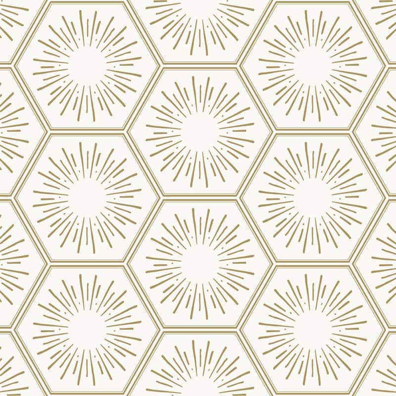 Hello Sunshine Removable Peel and Stick Wallpaper - 28 sq. ft. - Sunset Gold