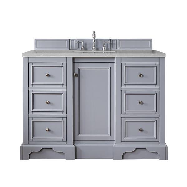 slide 2 of 34, James Martin Vanities De Soto 48" Single Vanity, Silver Gray