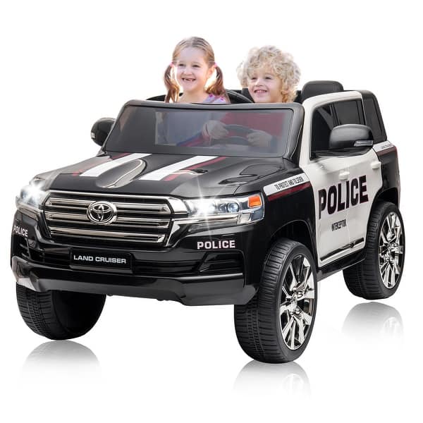 slide 2 of 7, Electric Kids Ride on Police Car SUV