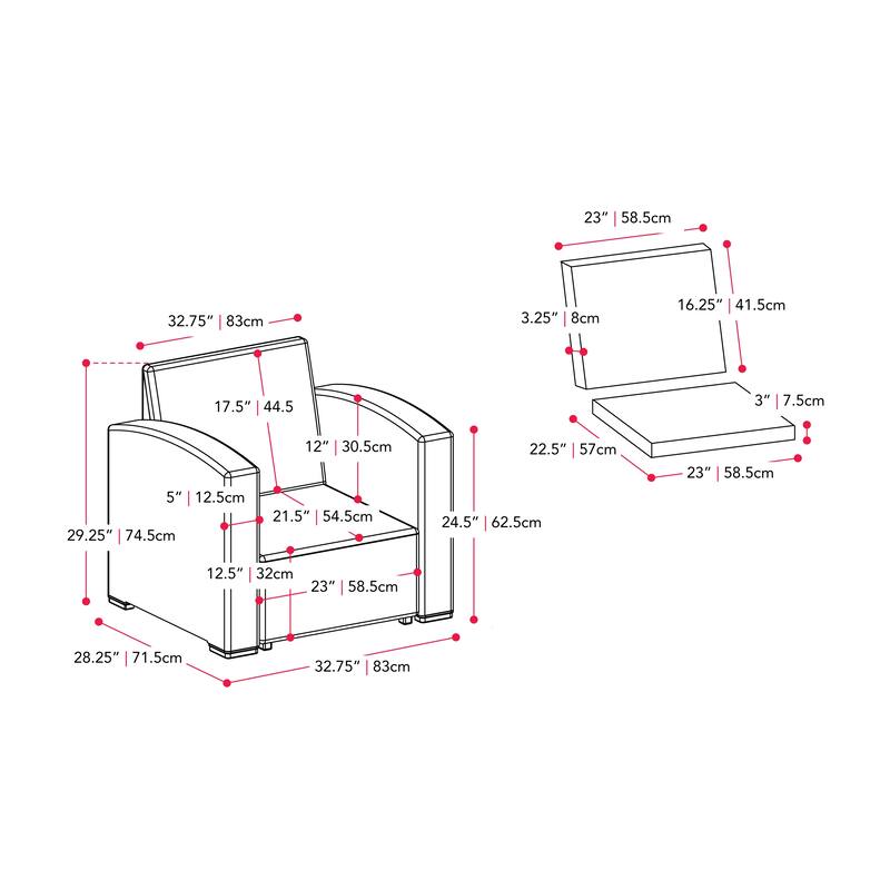 CorLiving Outdoor Resin Patio Chair