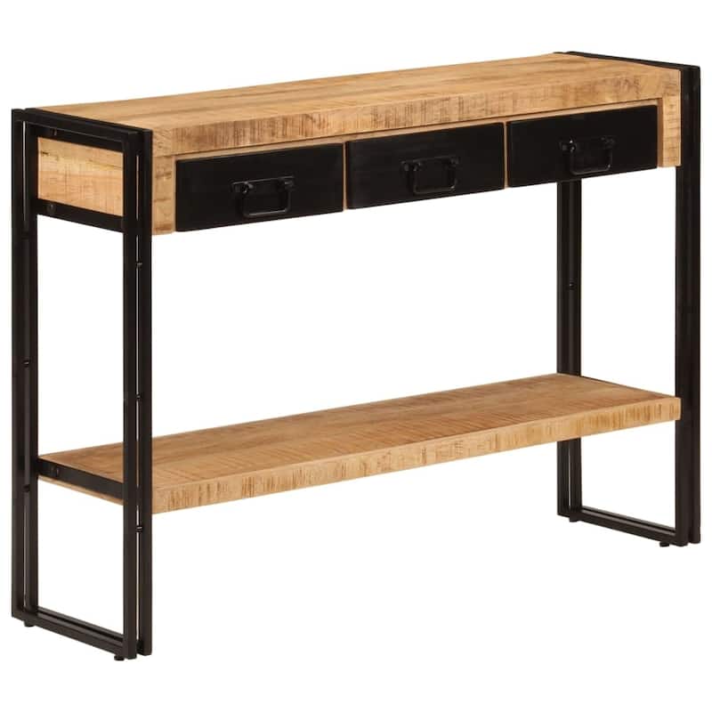vidaXL Console Table 43.3"x11.8"x29.9" Solid Wood Mango - Wood