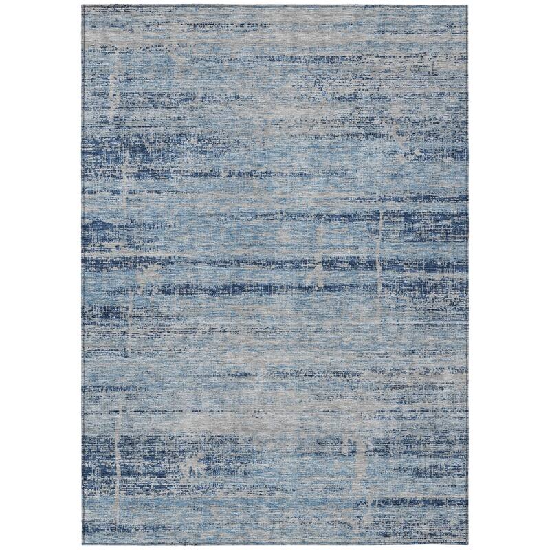 HomeRoots Abstract Transitional Rectangle Outdoor Rug