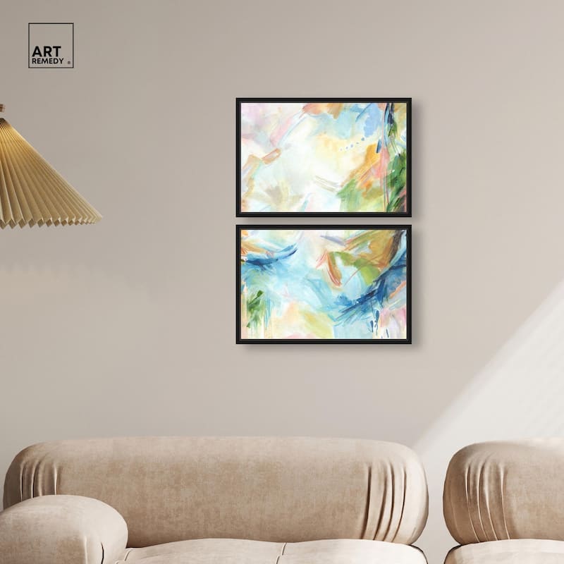 In the Beginning Canvas Set of 2 by Art Remedy