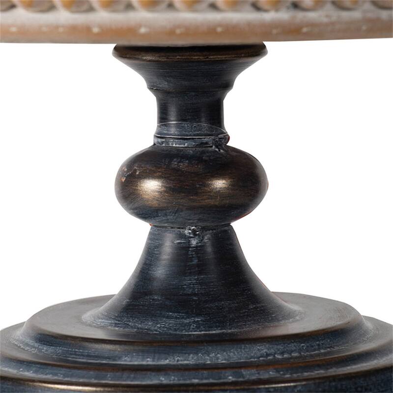 Wooden Display Stand with Beaded Trim