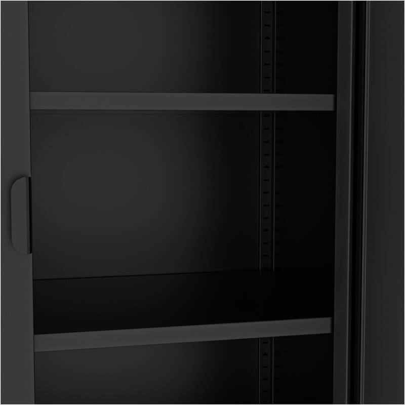 73 Inches High Metal Storage Cabinet With 2 Wire Mesh Doors, Suitable For Homes, Offices And Dining Rooms