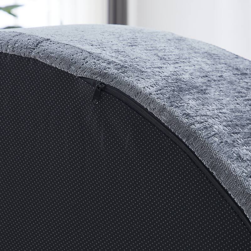 Comfortable Chenille Sponge Sofa for Various Rooms, No Assembly Needed