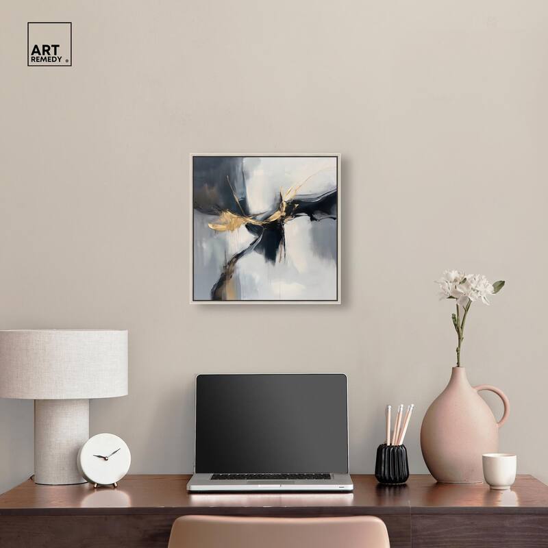Golden Fissure I Canvas by Art Remedy