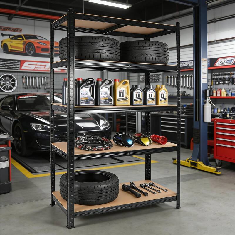 Anmytek Heavy Duty Adjustable Storage Shelf Metal Frame Garage Pantry Kitchen Shelving Unit