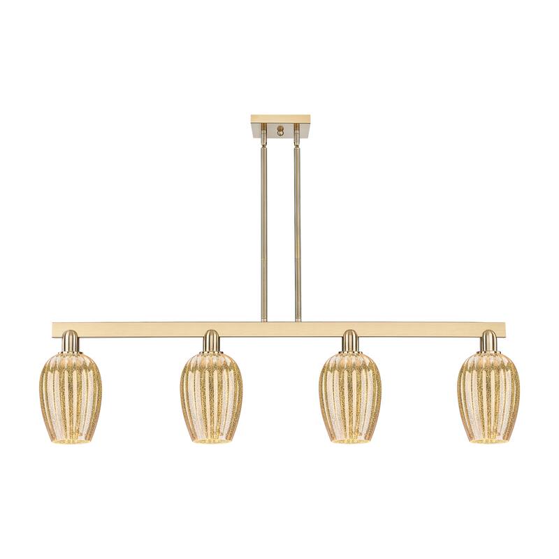 Innovations Lighting Urban Downtown - Preston - 4 Light 48" Flute Shade Stem Hung Island Light