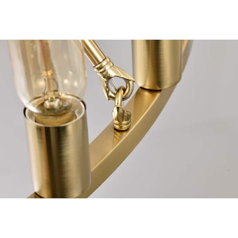 Etan 48 Inch Modern Brass Wagon Wheel Chandelier 24 Light - N/A