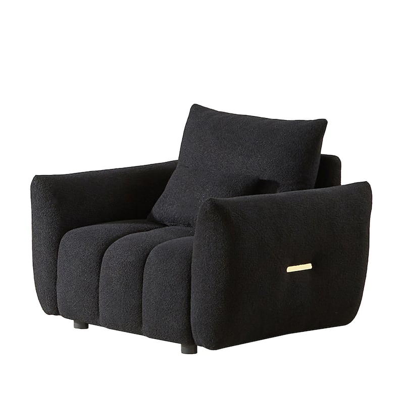 82 Inch Premium Teddy Fabric Sofa Oversized Upholstered Chair