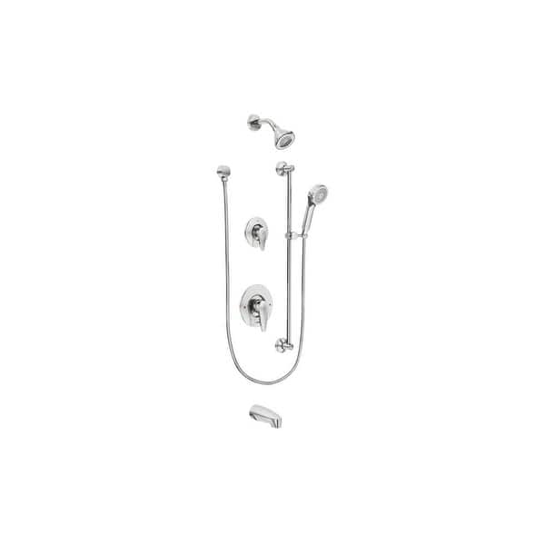 Moen T9343EP15 MDura 1.5 GPM Shower System Chrome Bed Bath