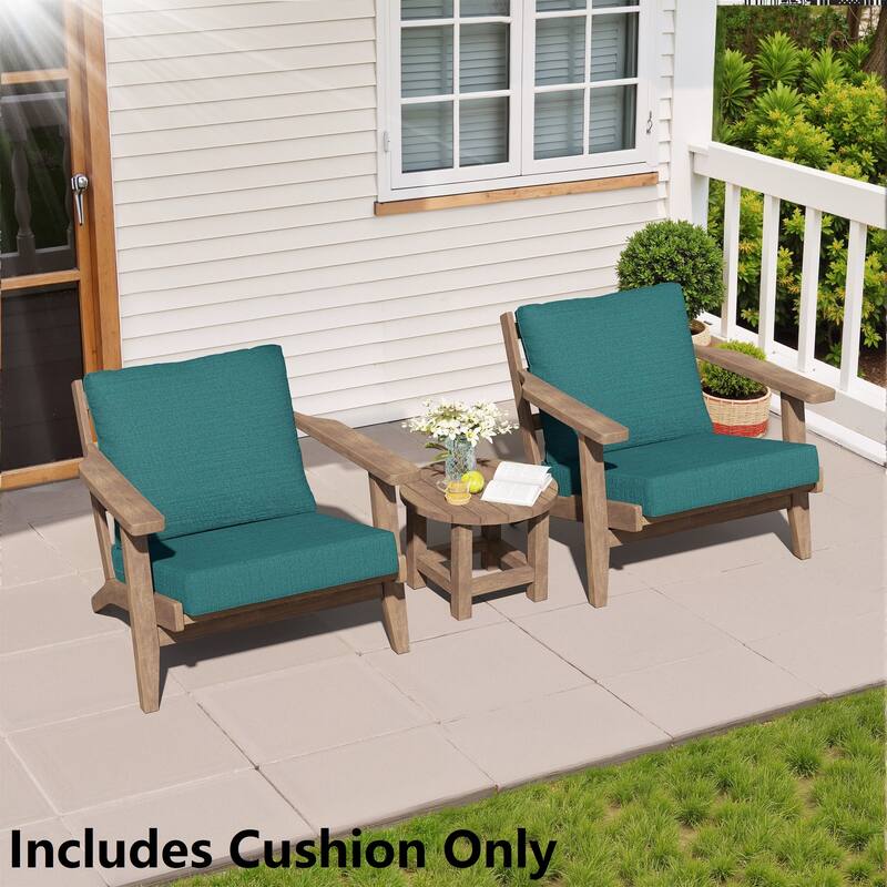 Crestlive Products Outdoor Deep Seat Cushion Chair Set - 2PC - MALACHITE