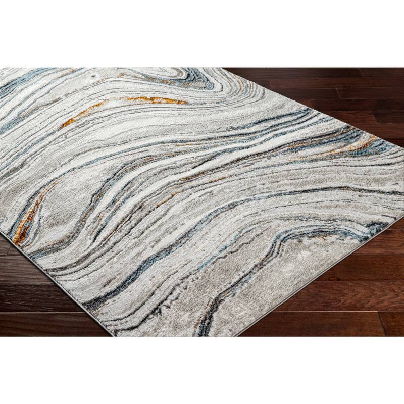Livabliss San Fran Marbled Abstract Area Rug
