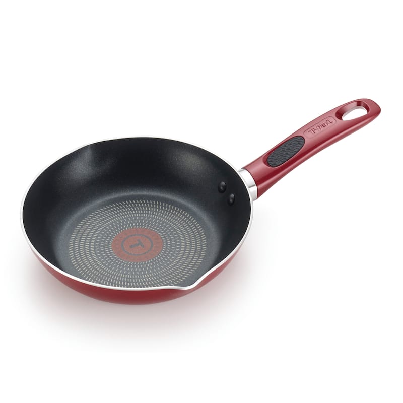 T-fal Excite 8 and 10.25-In. Non-stick Fry Pan Set, Red