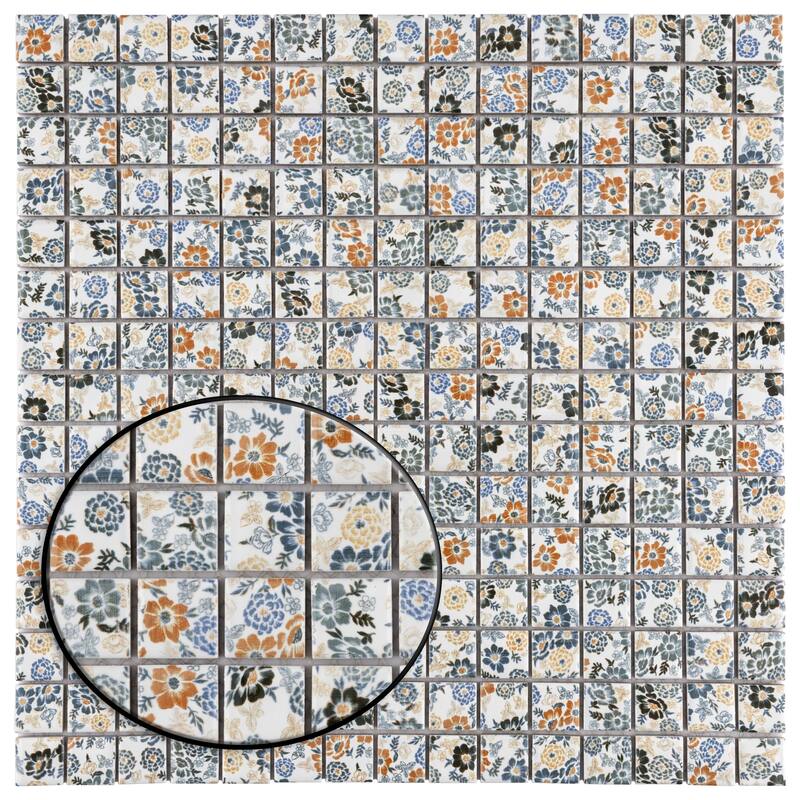 Merola Tile Spring Flower 12" x 12" Porcelain Floor and Wall Tile