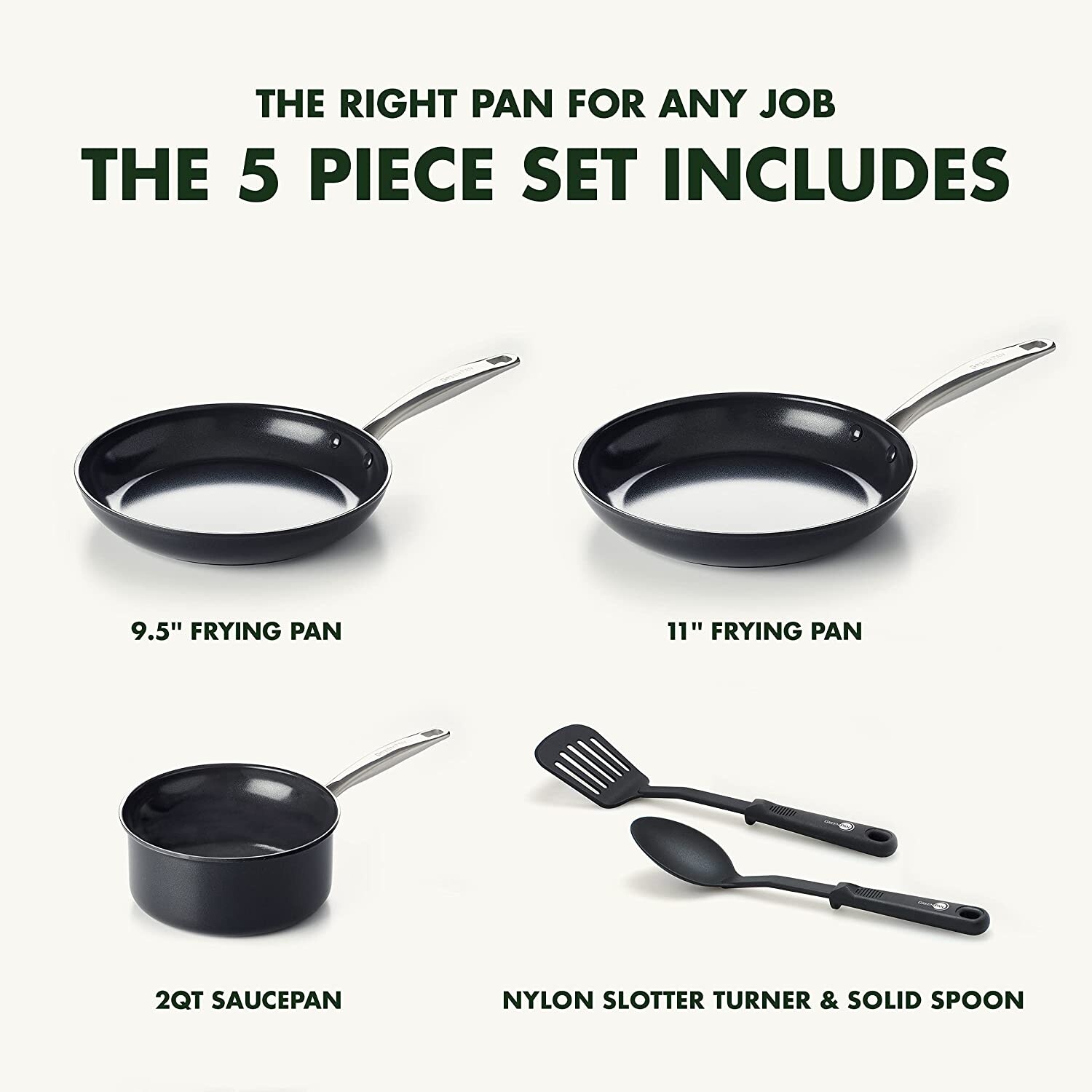 GreenPan Chatham Black Prime Midnight Hard Anodized Healthy Ceramic  Nonstick, 11 Griddle Pan, PFAS-Free, Dishwasher Safe, Oven Safe, Black